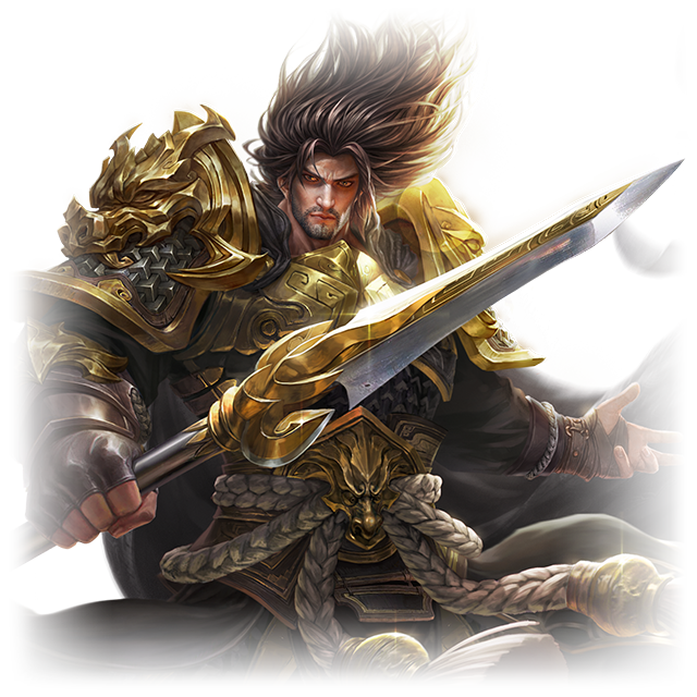 金甲持枪猛将